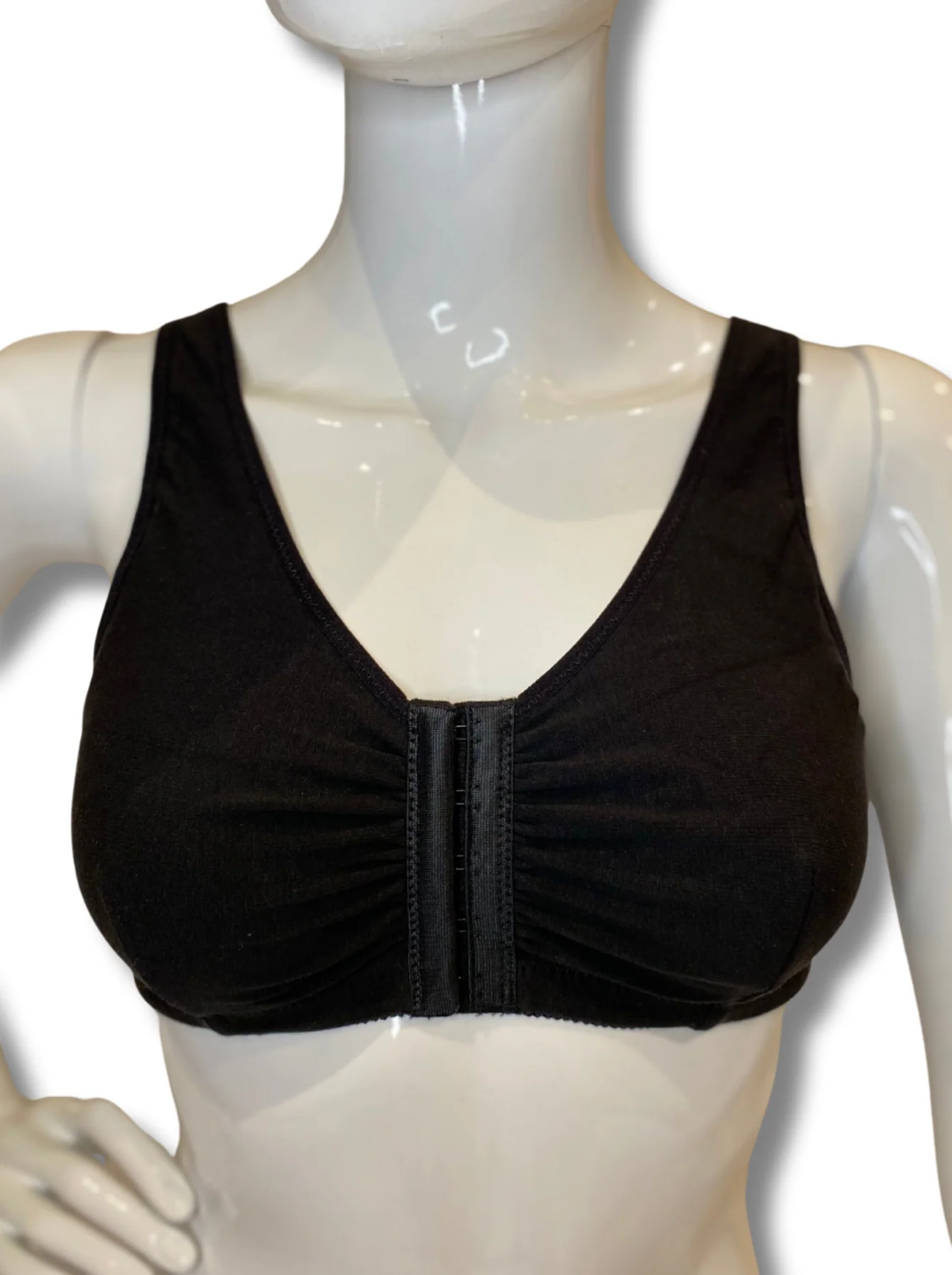 ABC Leisure Front Fastening Mastectomy Bra - Black - Image 2