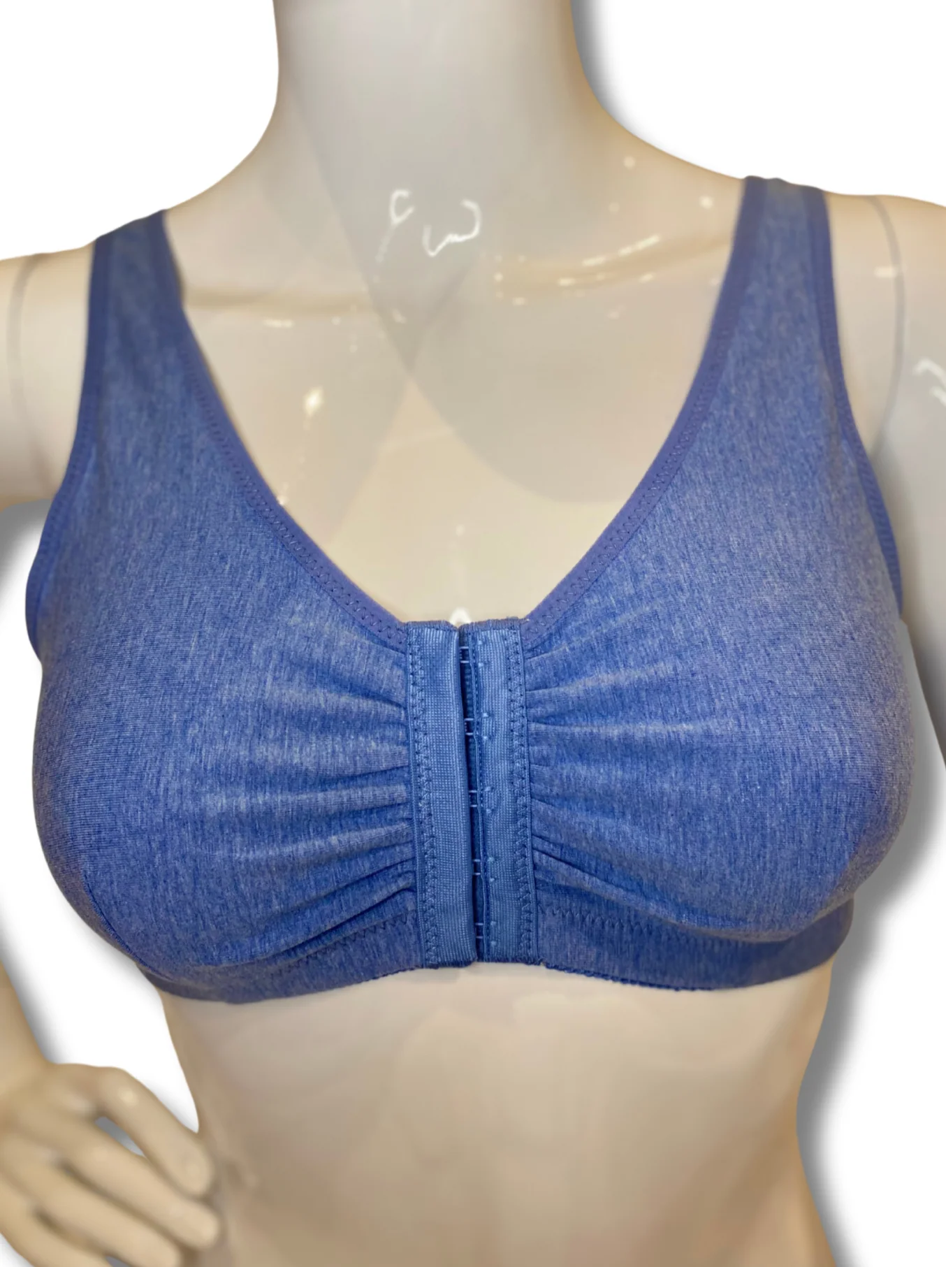 ABC Leisure Front Fastening Mastectomy Bra - Denim - Image 3