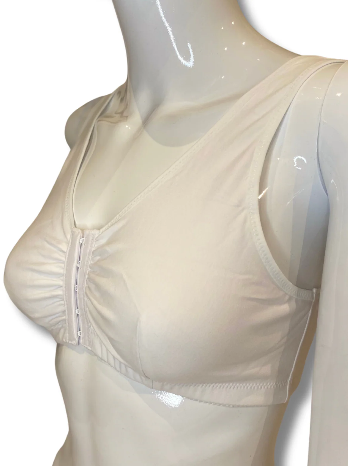 ABC Leisure Front Fastening Mastectomy Bra - White - Image 3