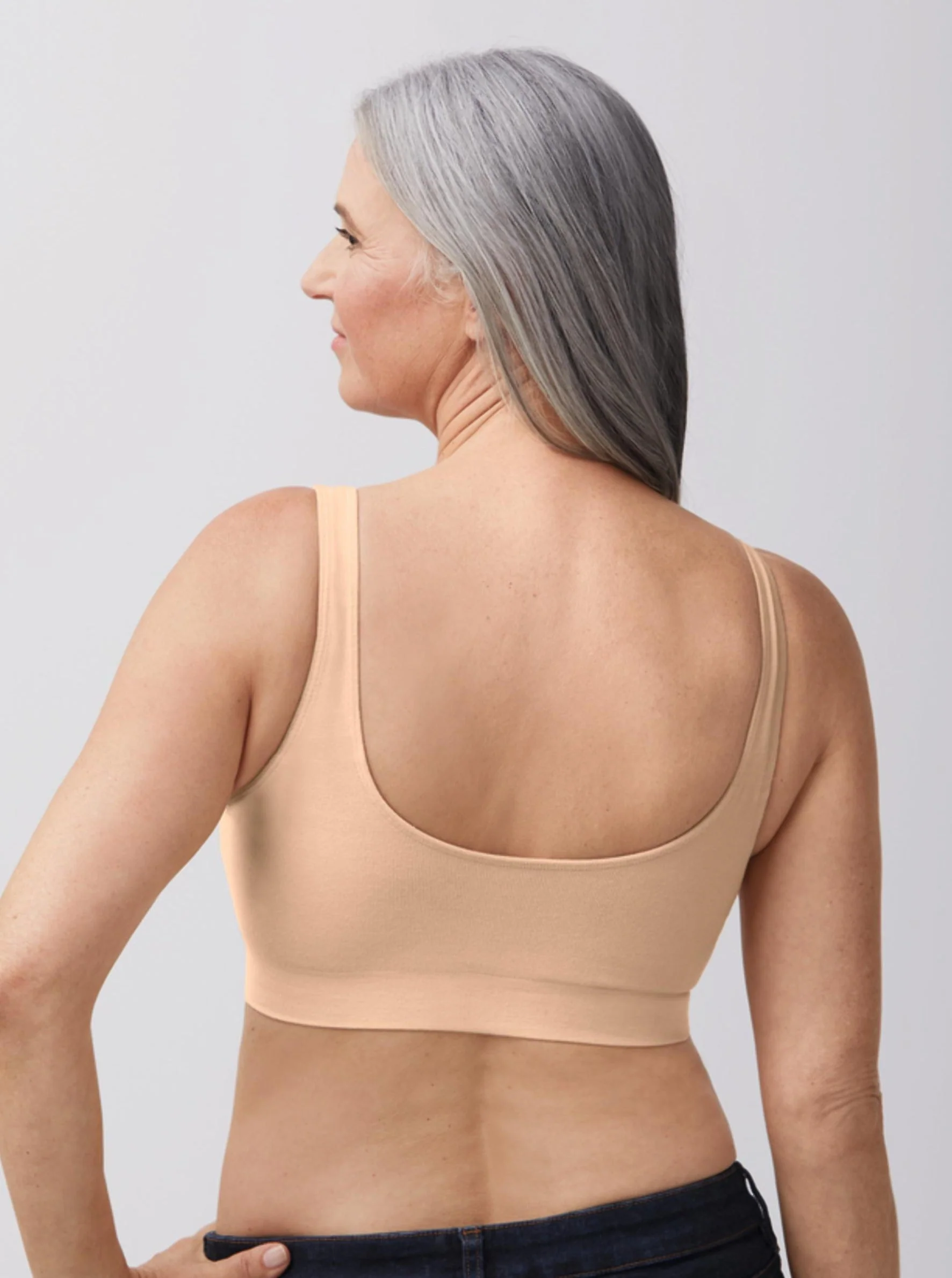 Amoena Becky Wire Free Mastectomy Bra - Rose Nude - Image 2