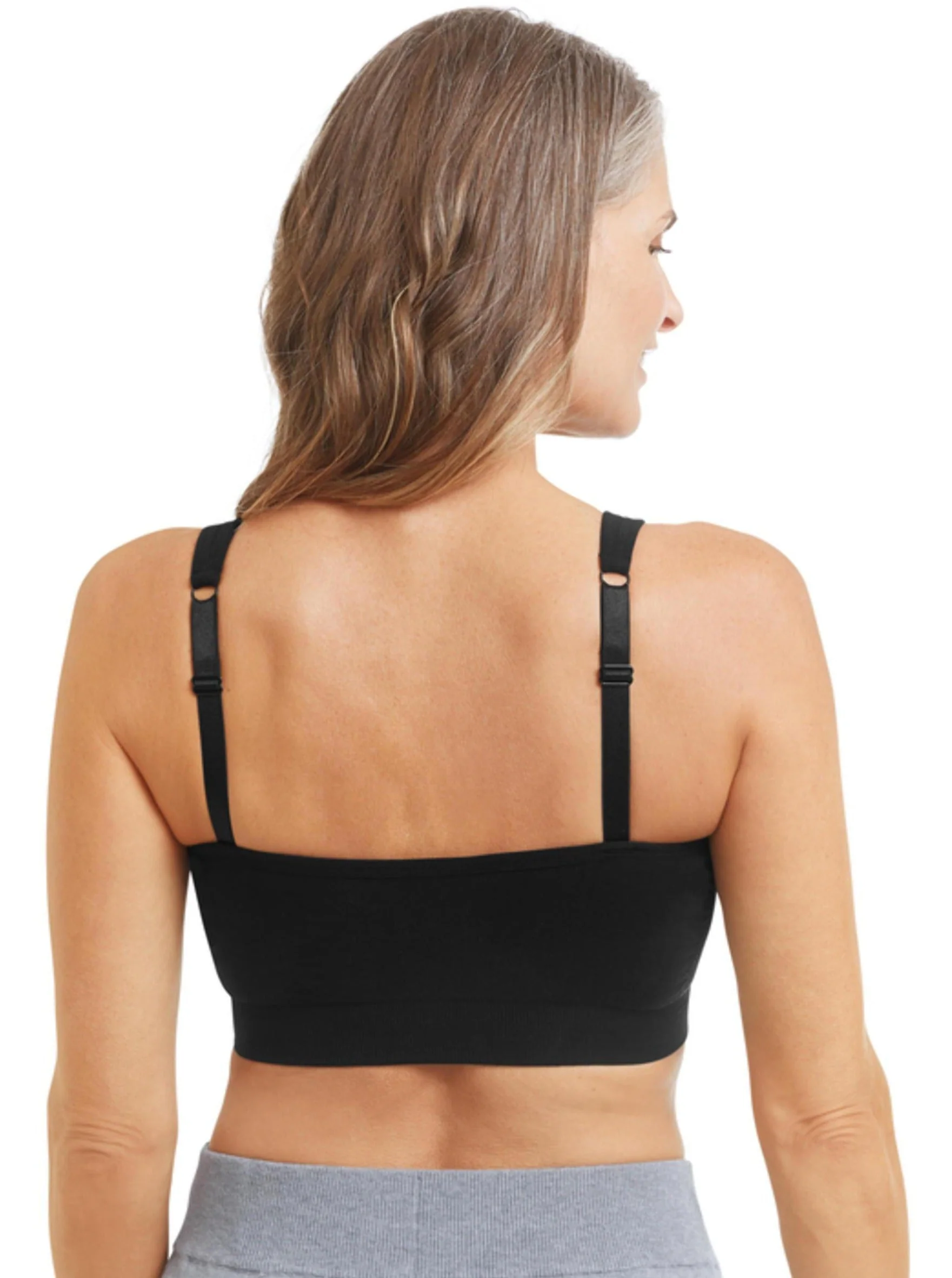 Amoena Emilia Seamless Surgical Mastectomy Bra - Black - Image 2