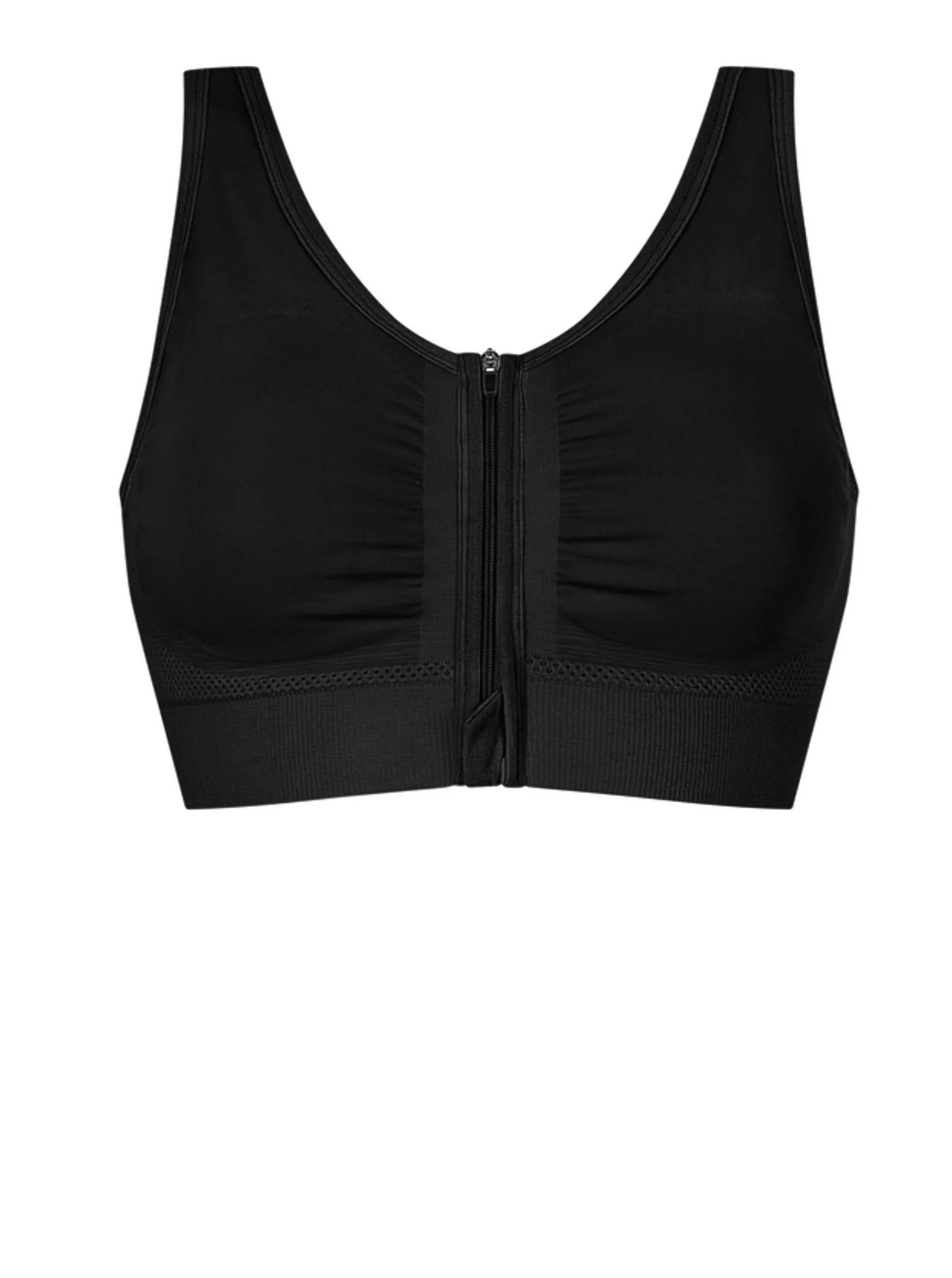 Amoena Emilia Seamless Surgical Mastectomy Bra - Black - Image 3