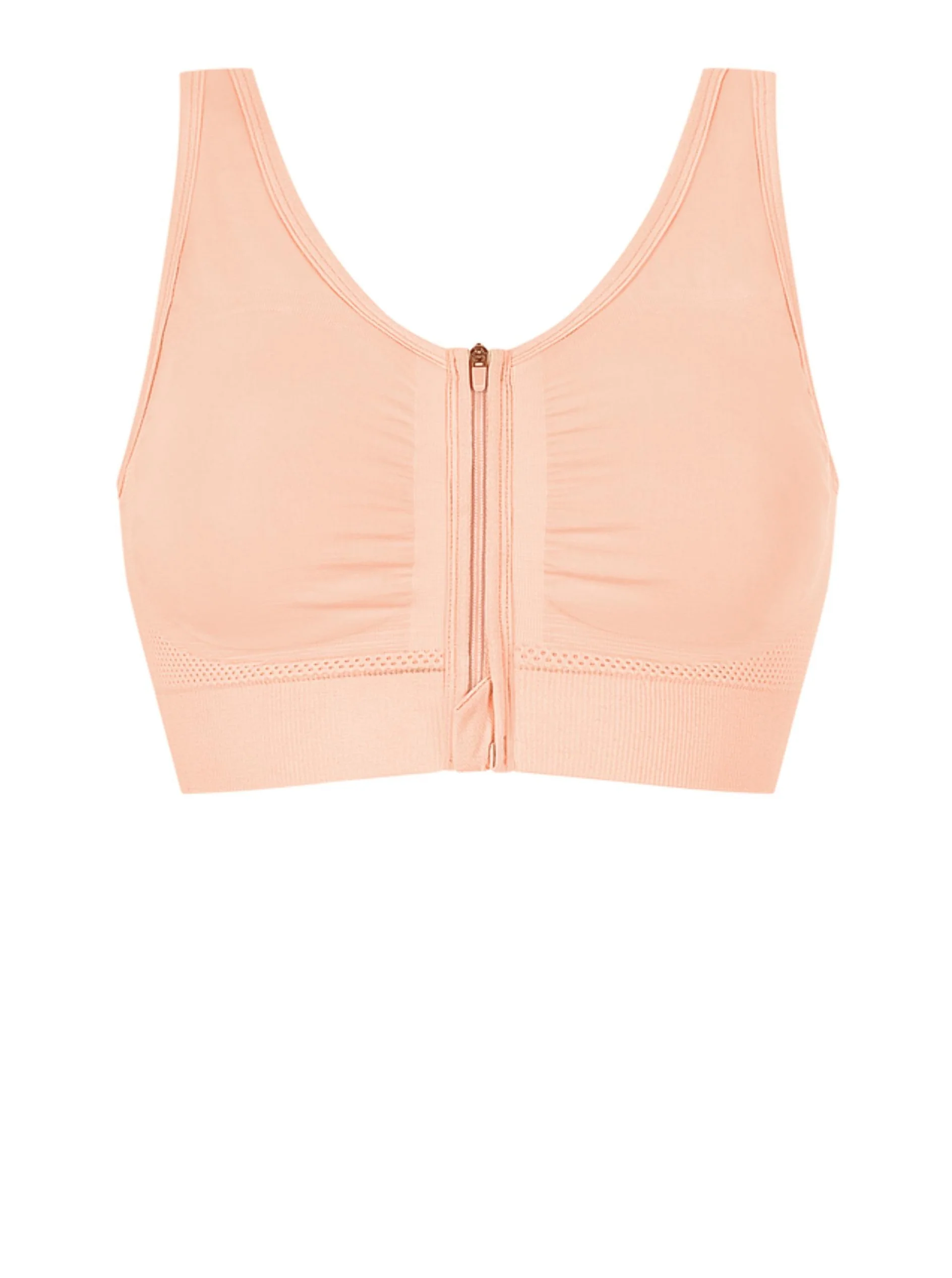 Amoena Emilia Seamless Surgical Mastectomy Bra - Blush - Image 4