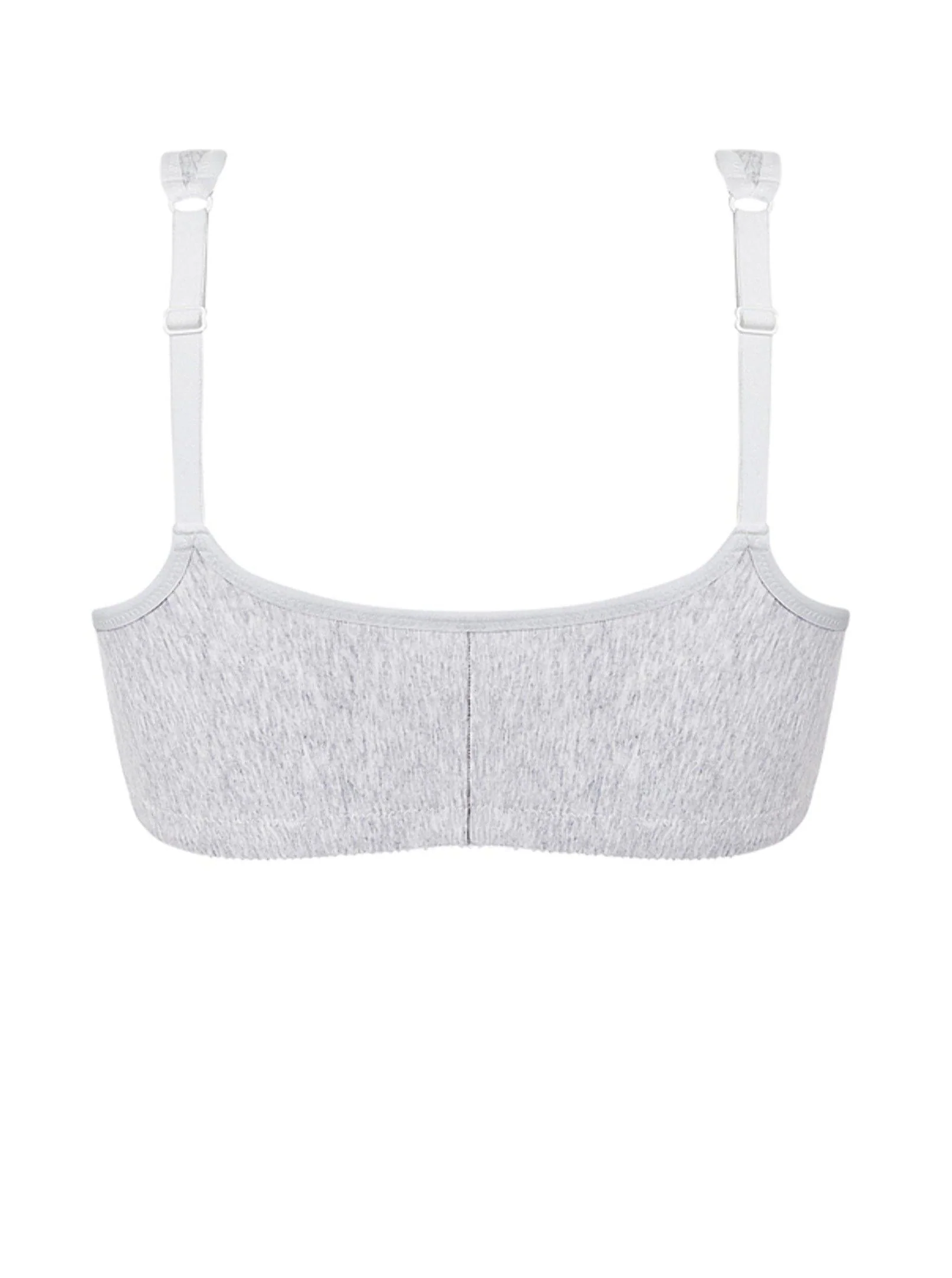 Amoena Fleur Wire Free Mastectomy Bra - Grey Melange - Image 2