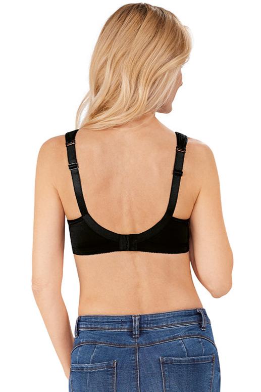 Amoena Isadora Wire Free Mastectomy Bra - Black - Image 3