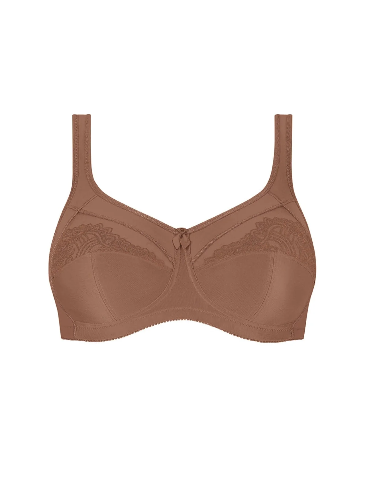Amoena Isadora  Wire Free Mastectomy Bra - Mocha - Image 3