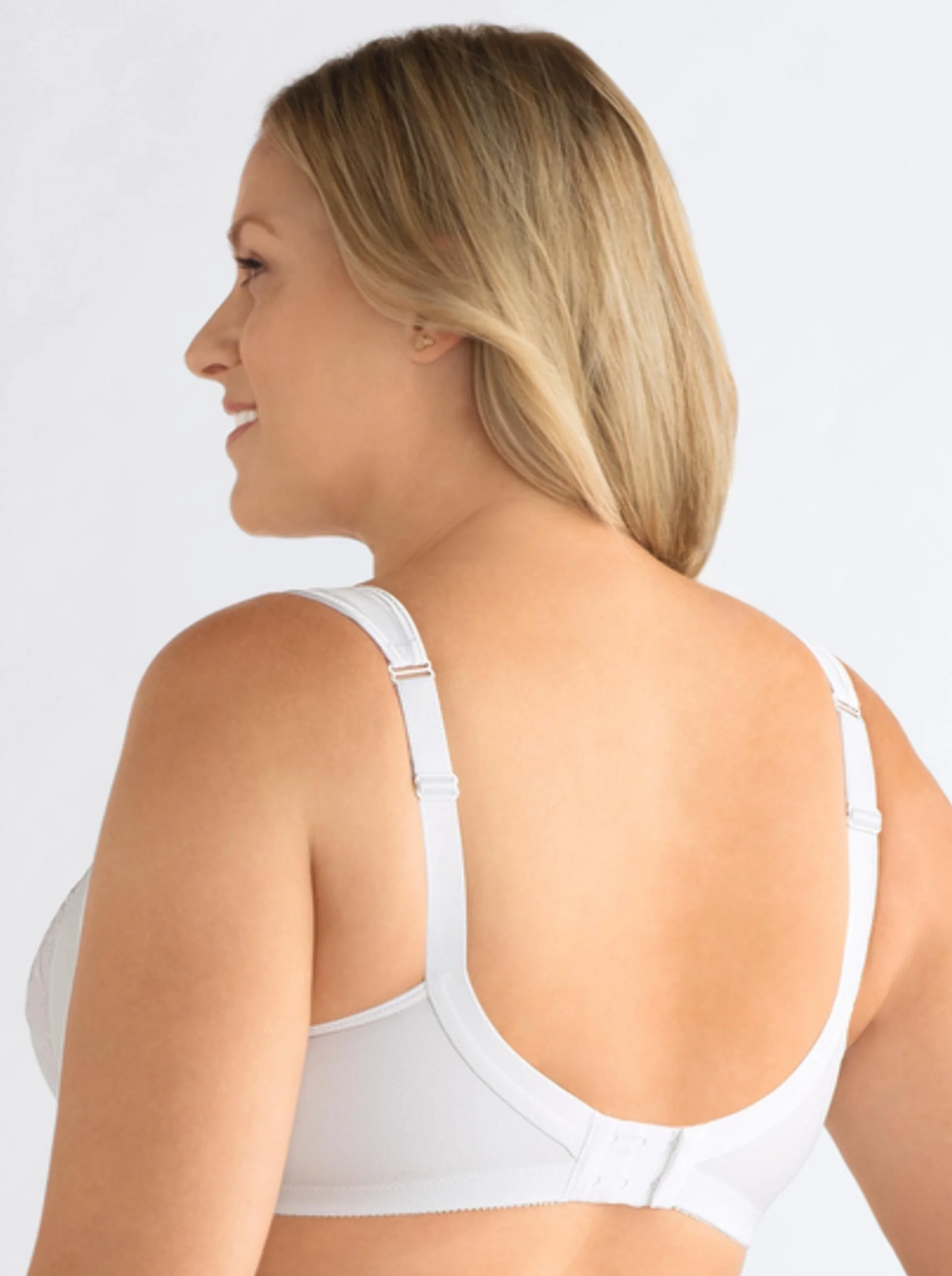 Amoena Isadora Wire Free Mastectomy Bra - White - Image 3