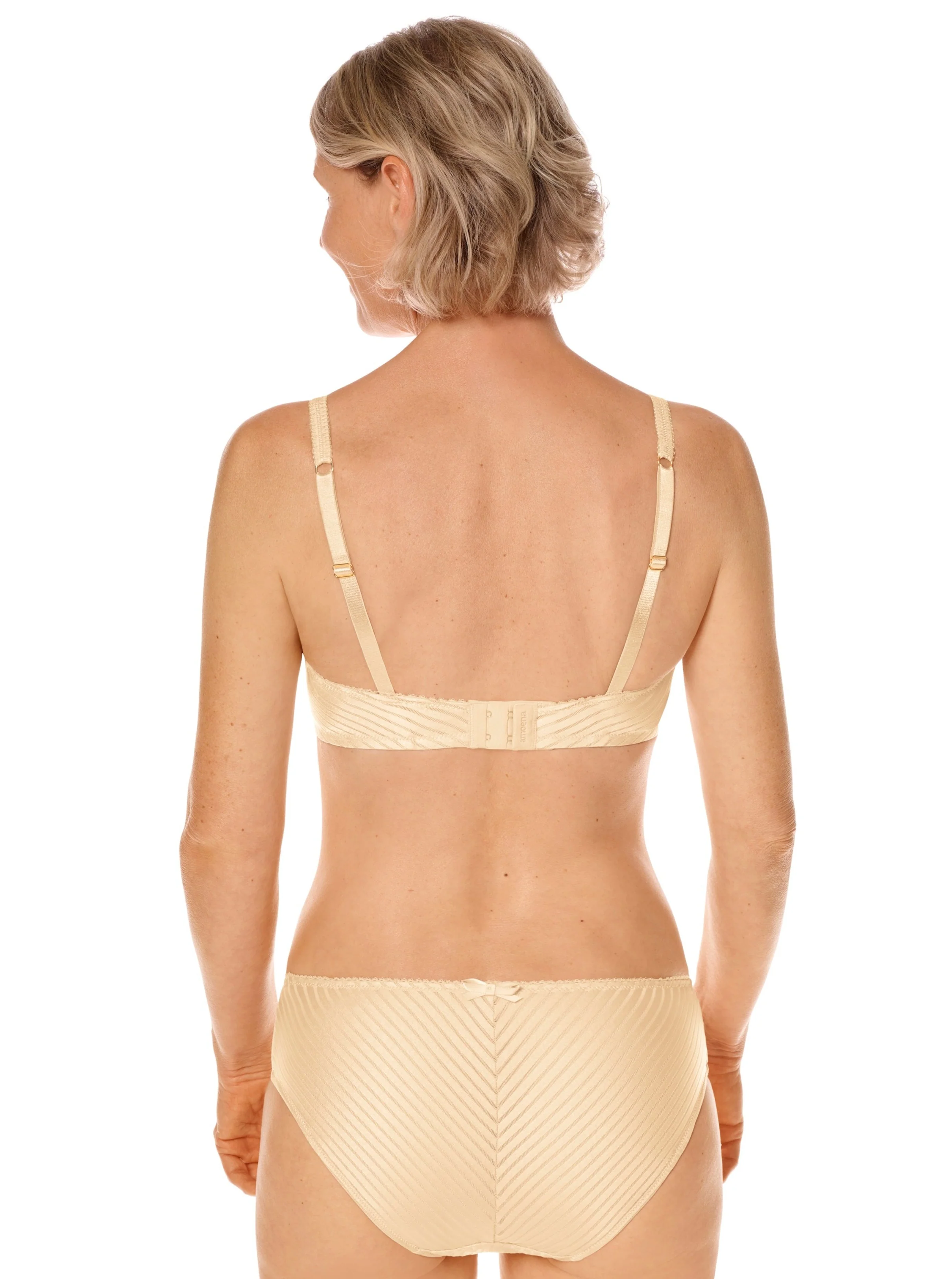 Amoena Karolina Padded Wire Free Mastectomy Bra - Sand - Image 2