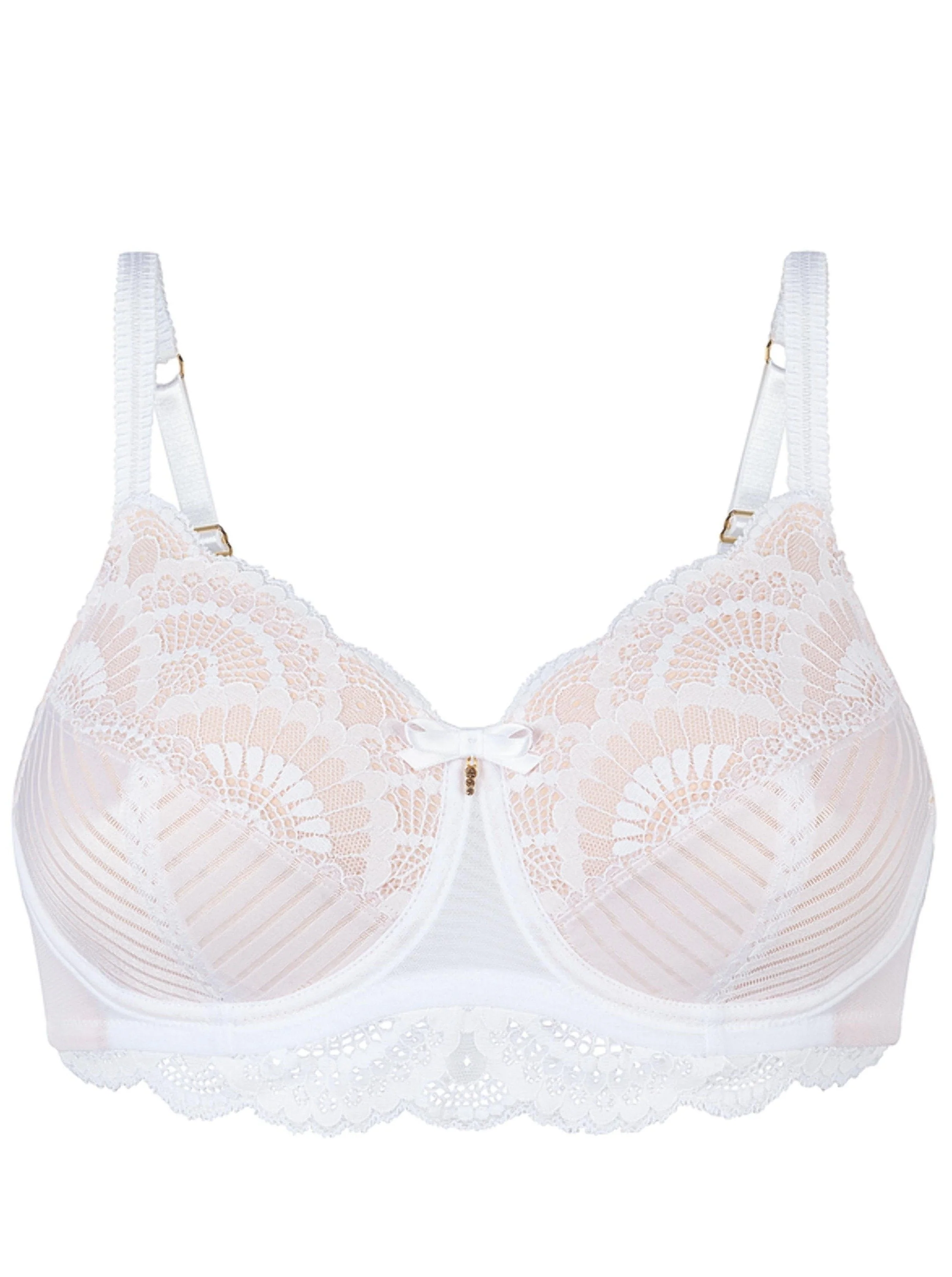 Amoena Karolina Underwire Mastectomy Bra - White/Sand - Image 3