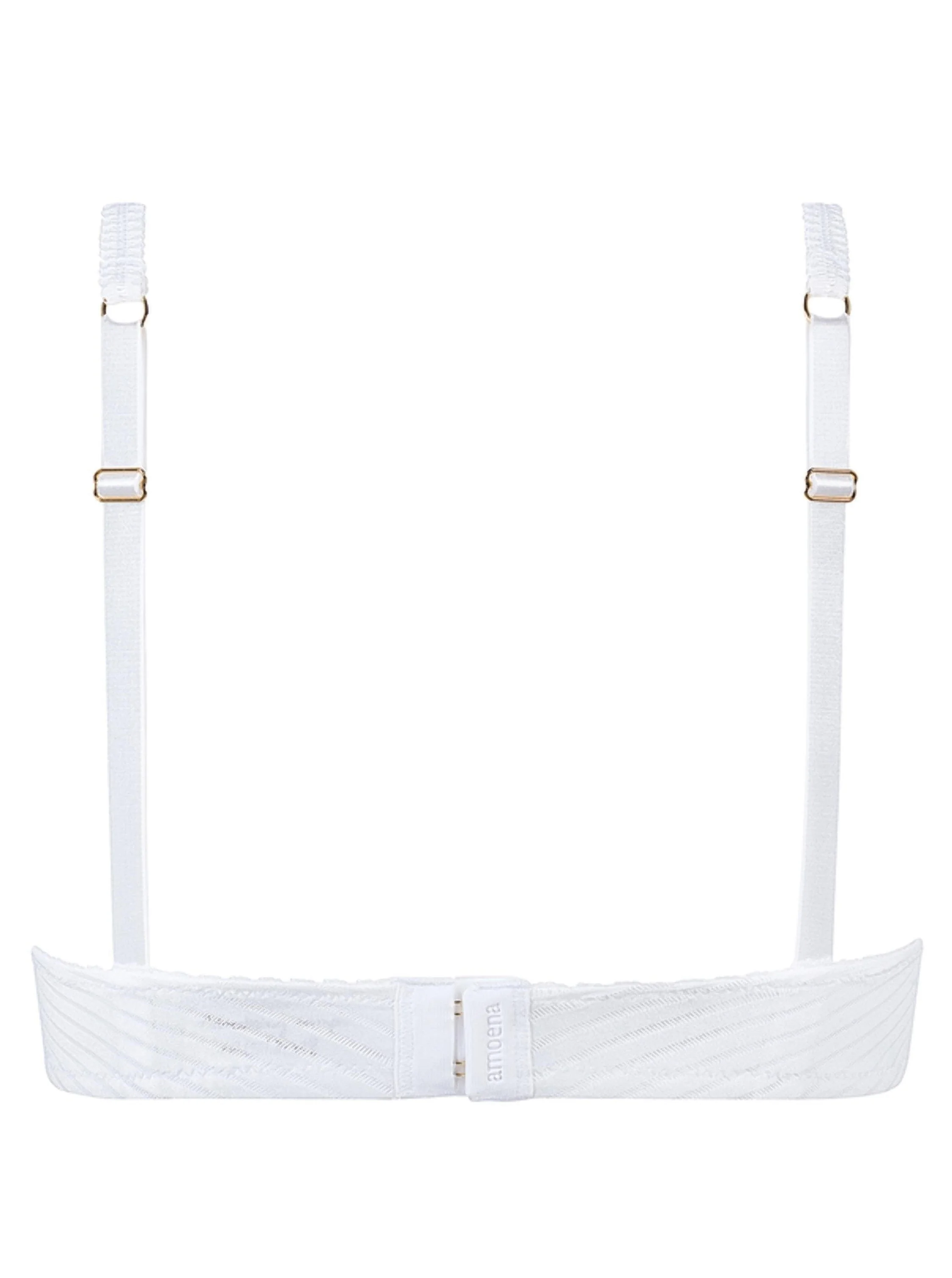 Amoena Karolina Wire Free Mastectomy Bra - White/Sand - Image 4