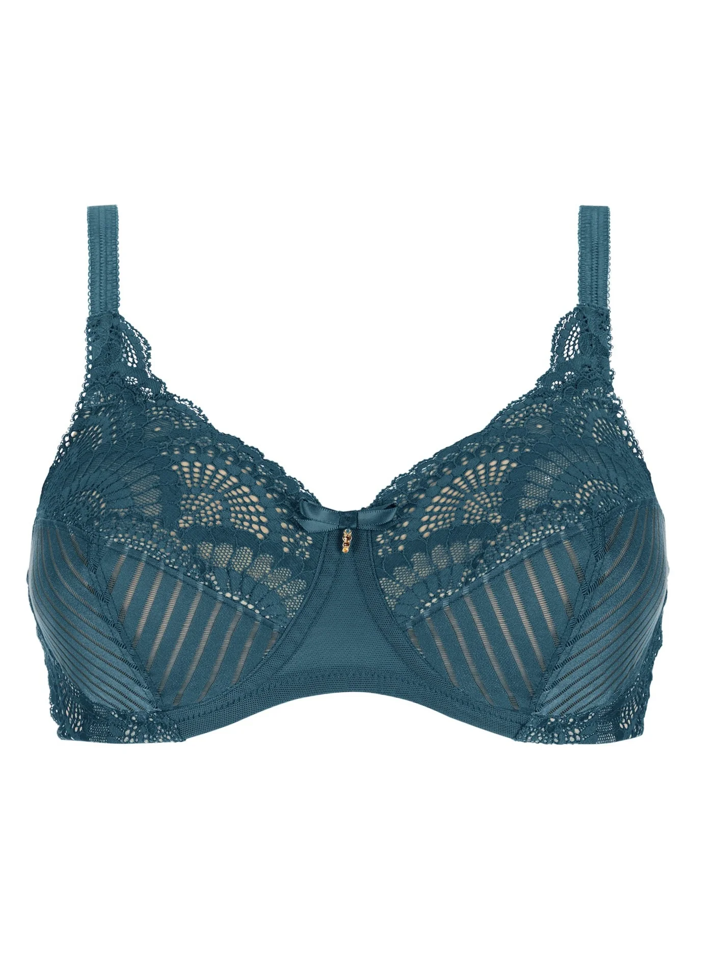 Amoena Karolina Wire Free Mastectomy Bra - Dark Teal - Image 4