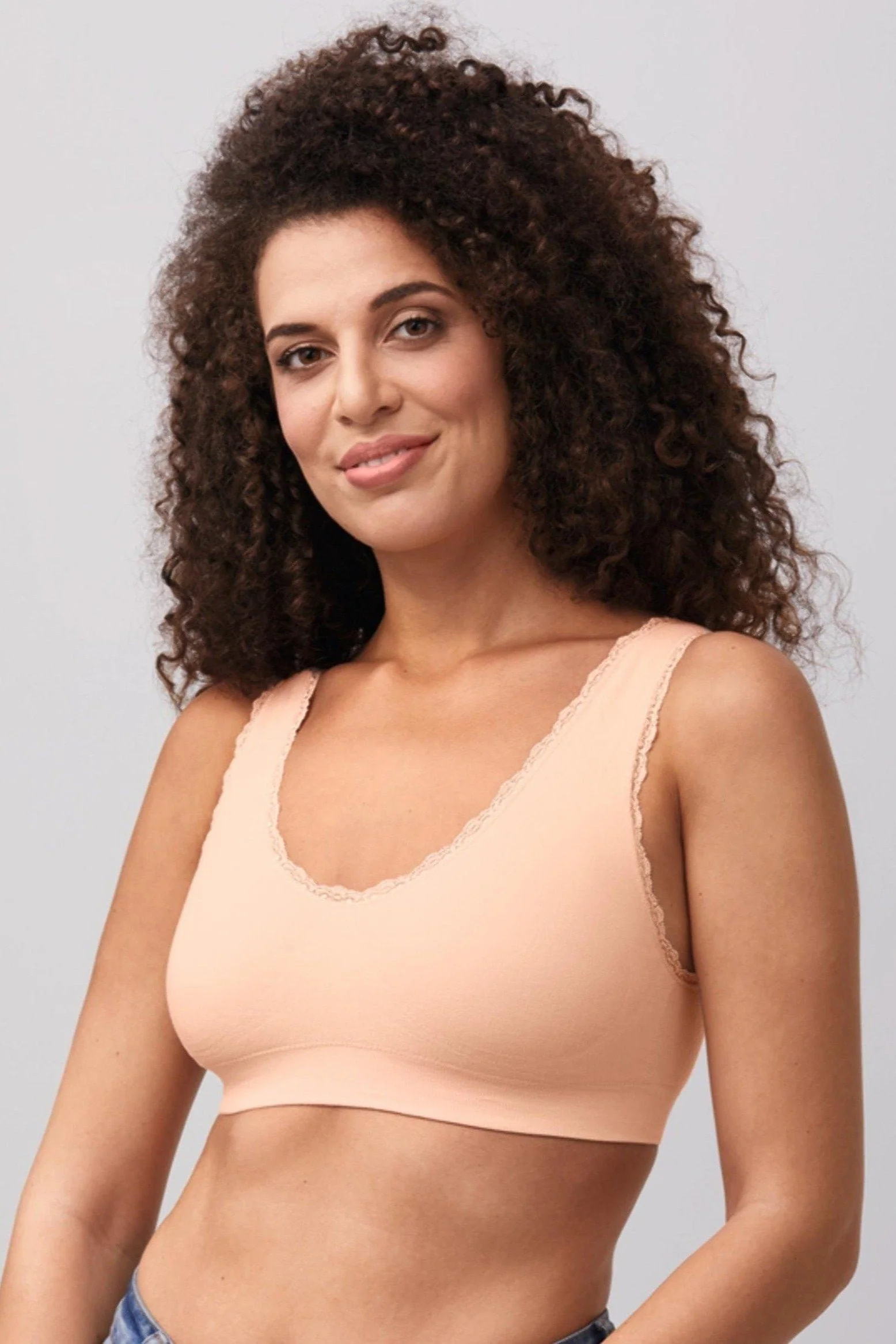 Amoena Kitty Wire Free Mastectomy Bra - Rose Nude