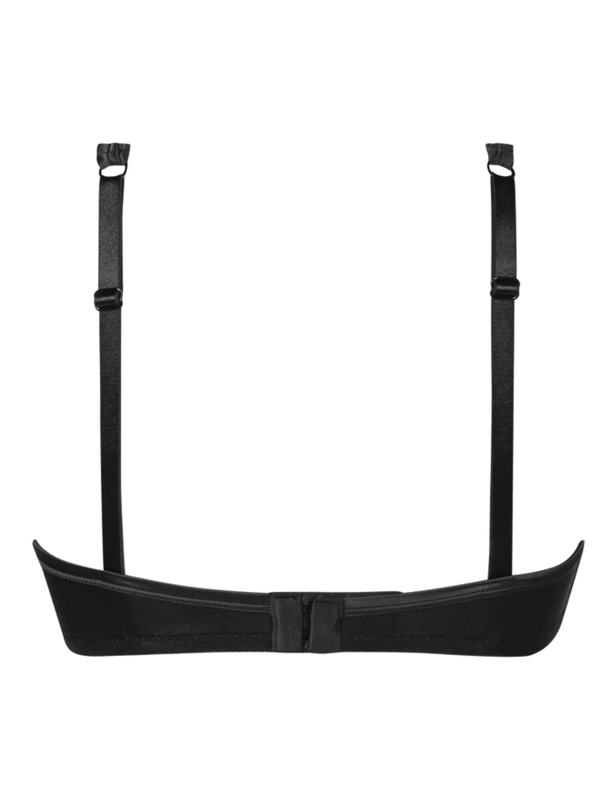 Amoena Lara Satin Padded Wire Free Mastectomy Bra - Black - Image 4