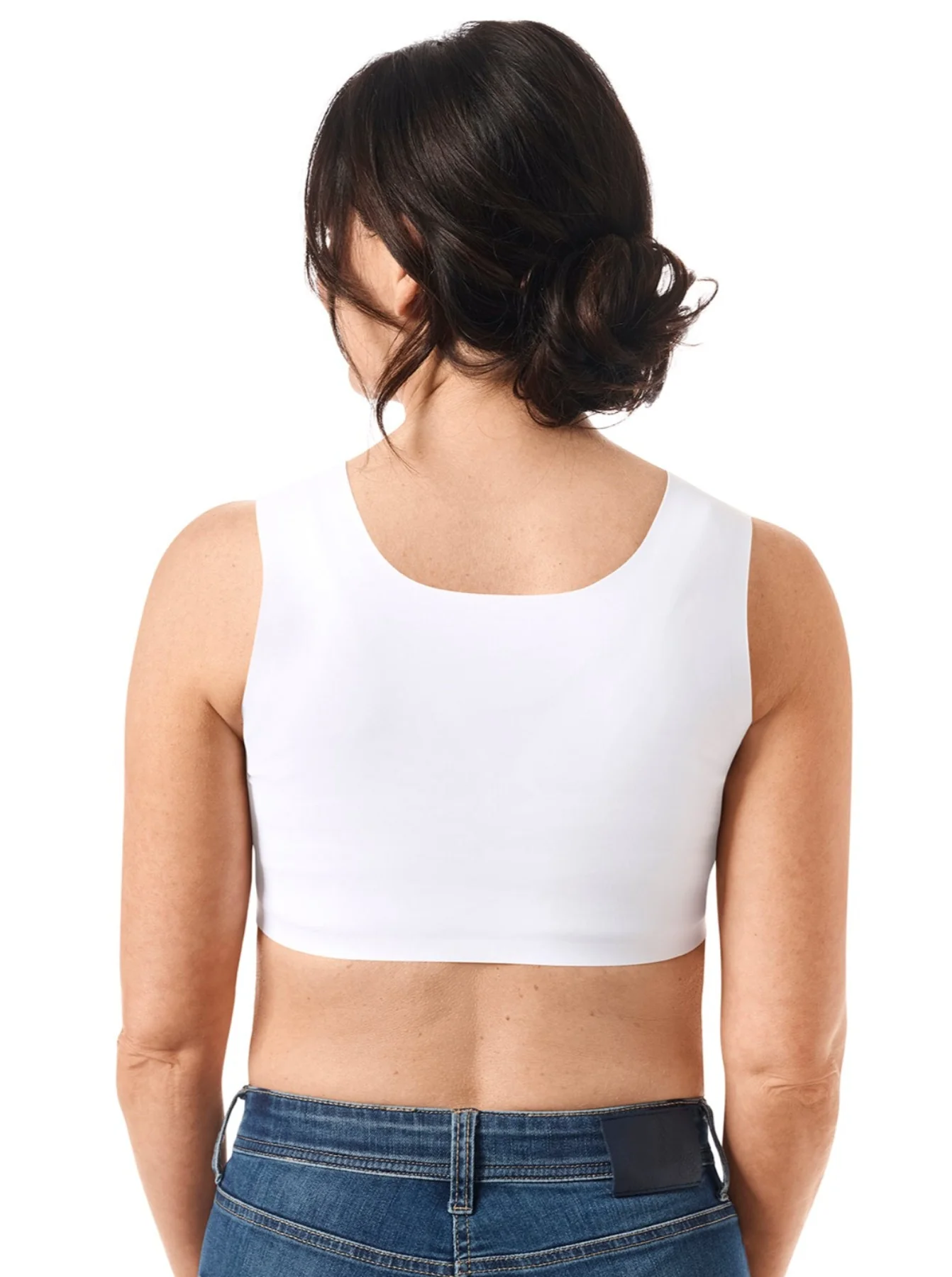 Amoena Lymph Flow Front Closure Soft Mastectomy Bra - White - Image 4
