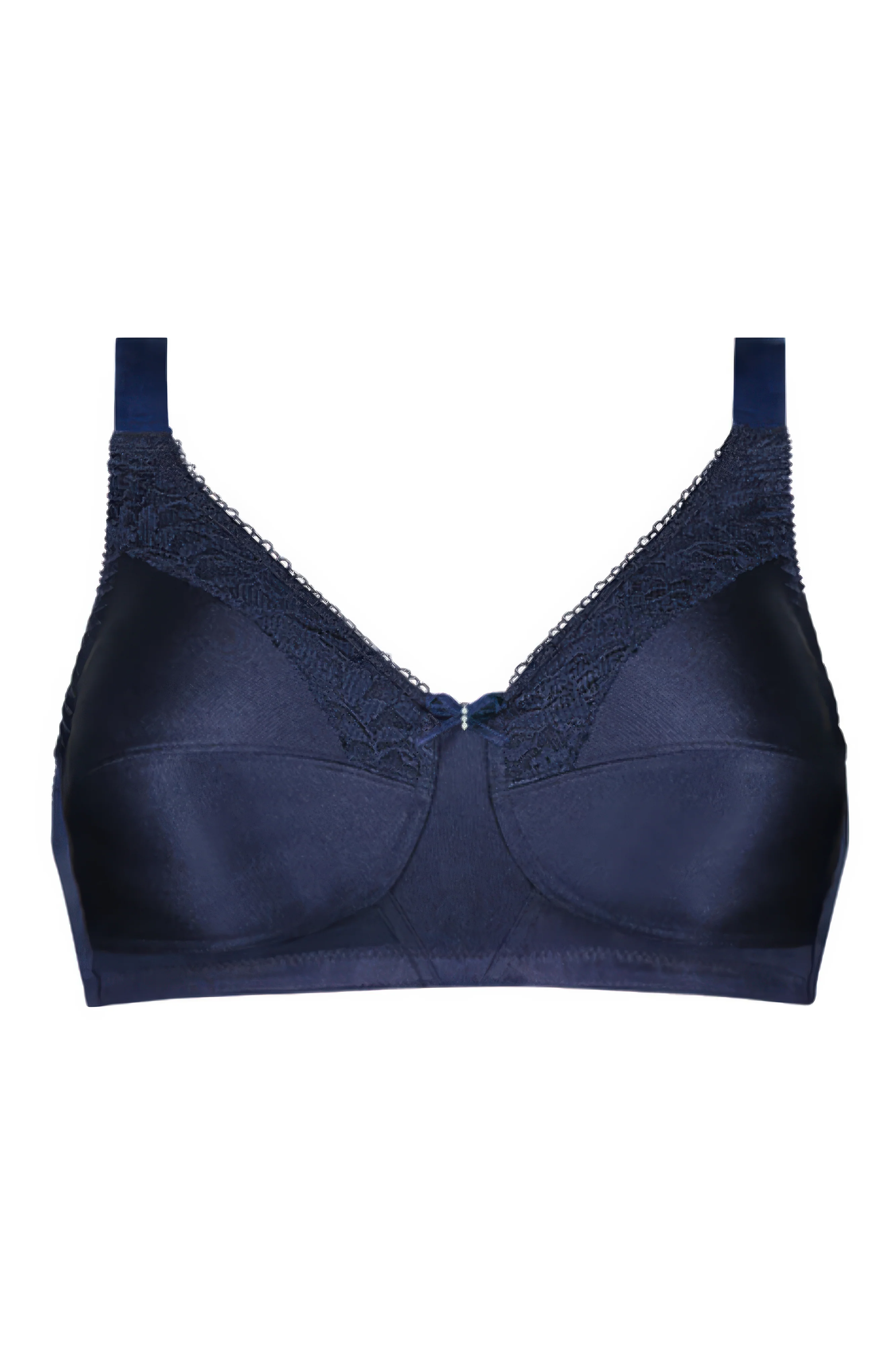 Amoena Nancy Wire Free Mastectomy Bra - Dark Blue - Image 3