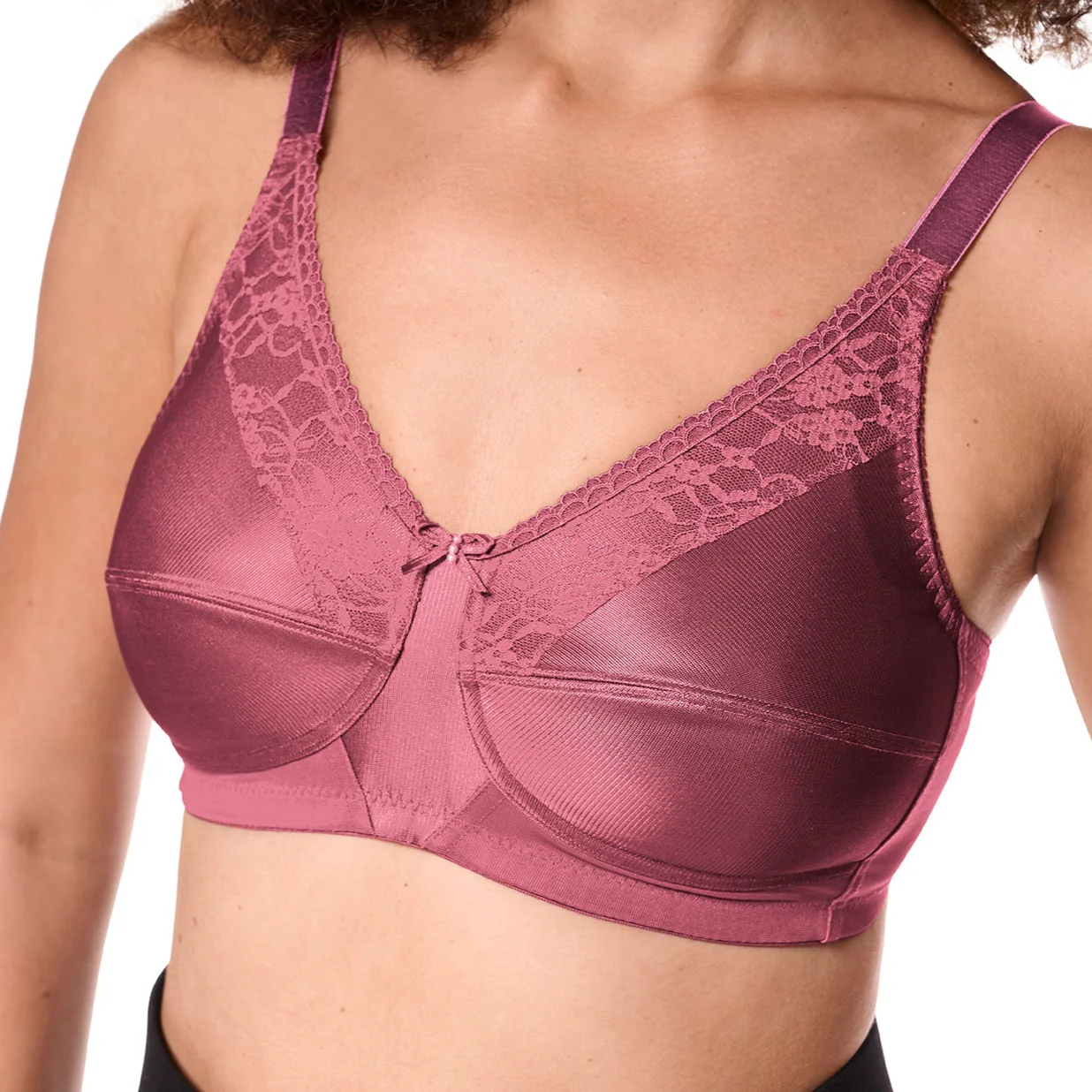 Amoena Nancy Wire Free Mastectomy Bra - Rouge - Image 3