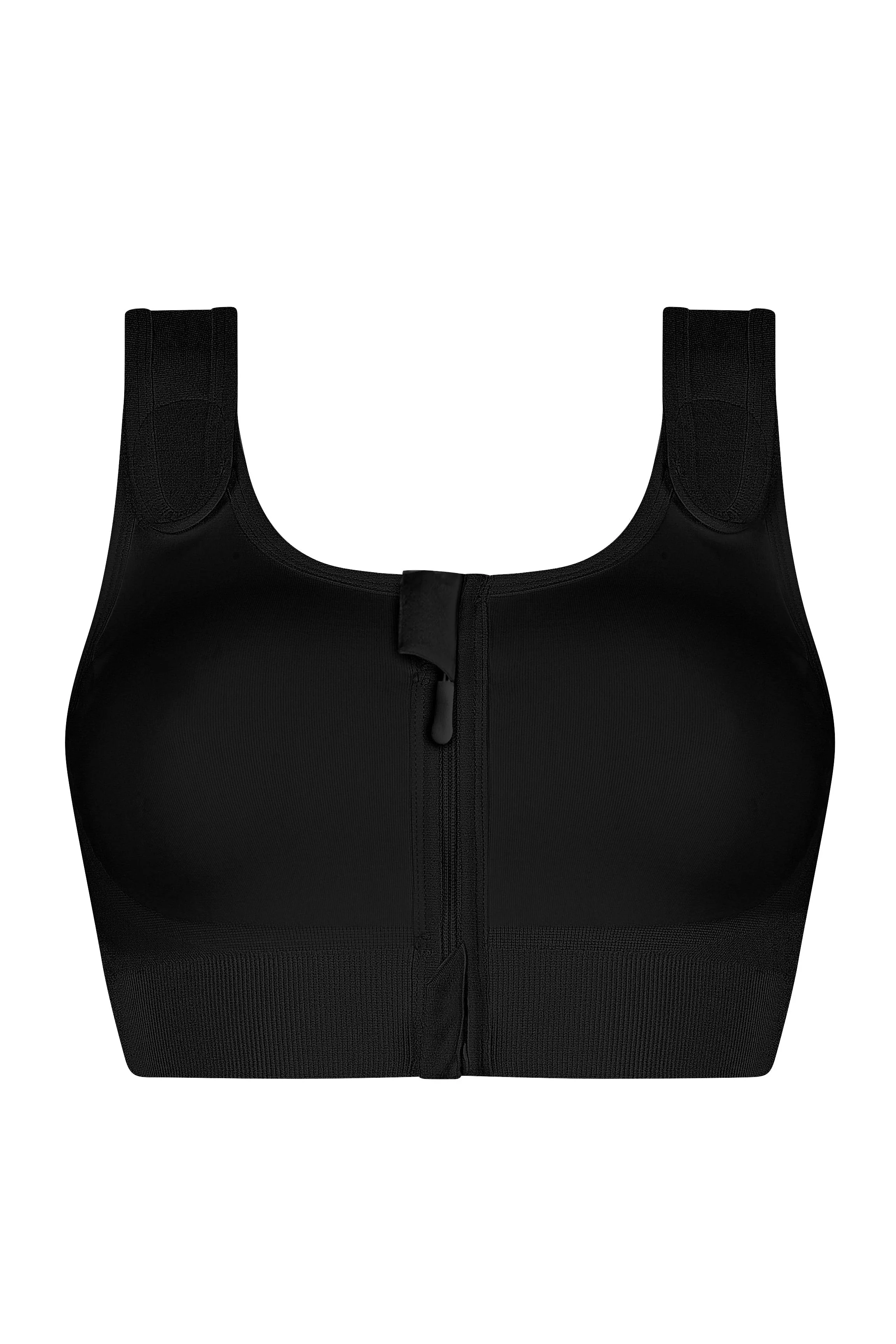 Amoena Pamela Seamless Surgical Mastectomy Bra - Black - Image 4