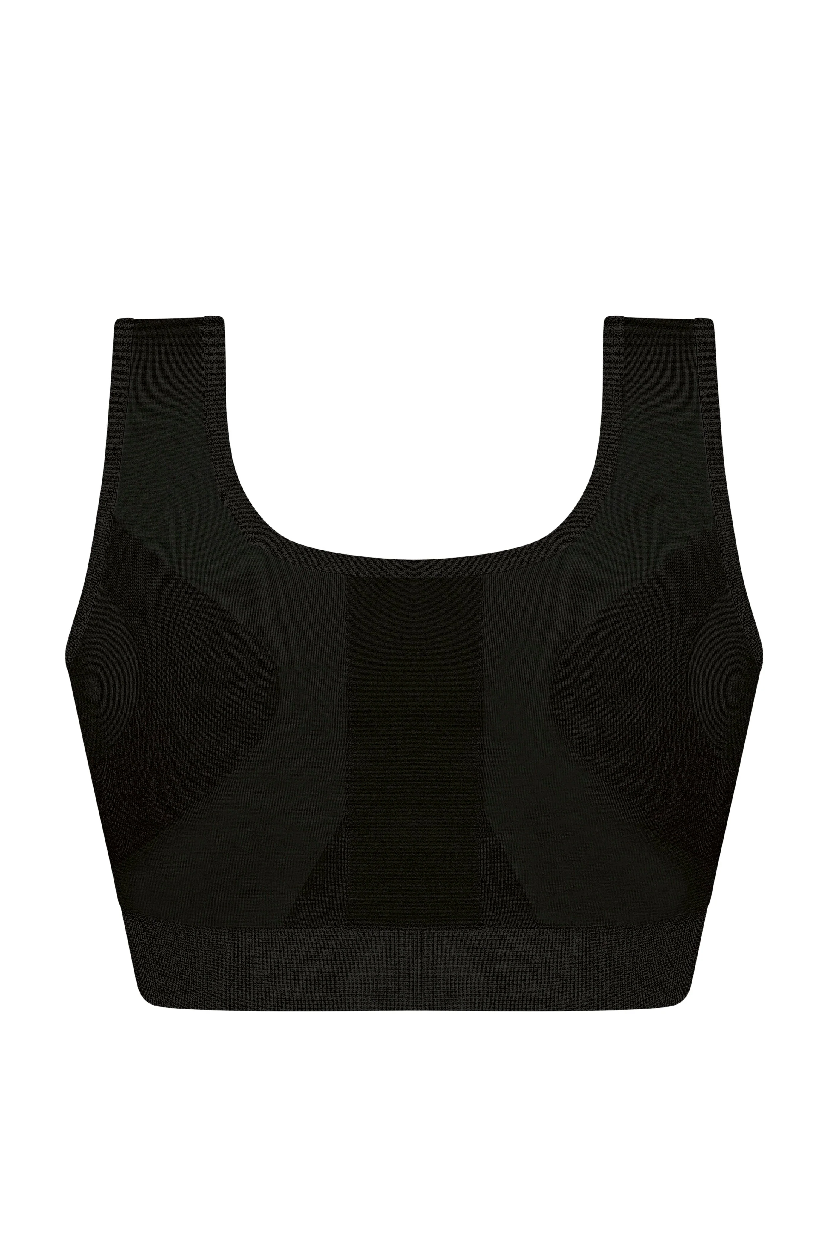 Amoena Pamela Seamless Surgical Mastectomy Bra - Black - Image 5