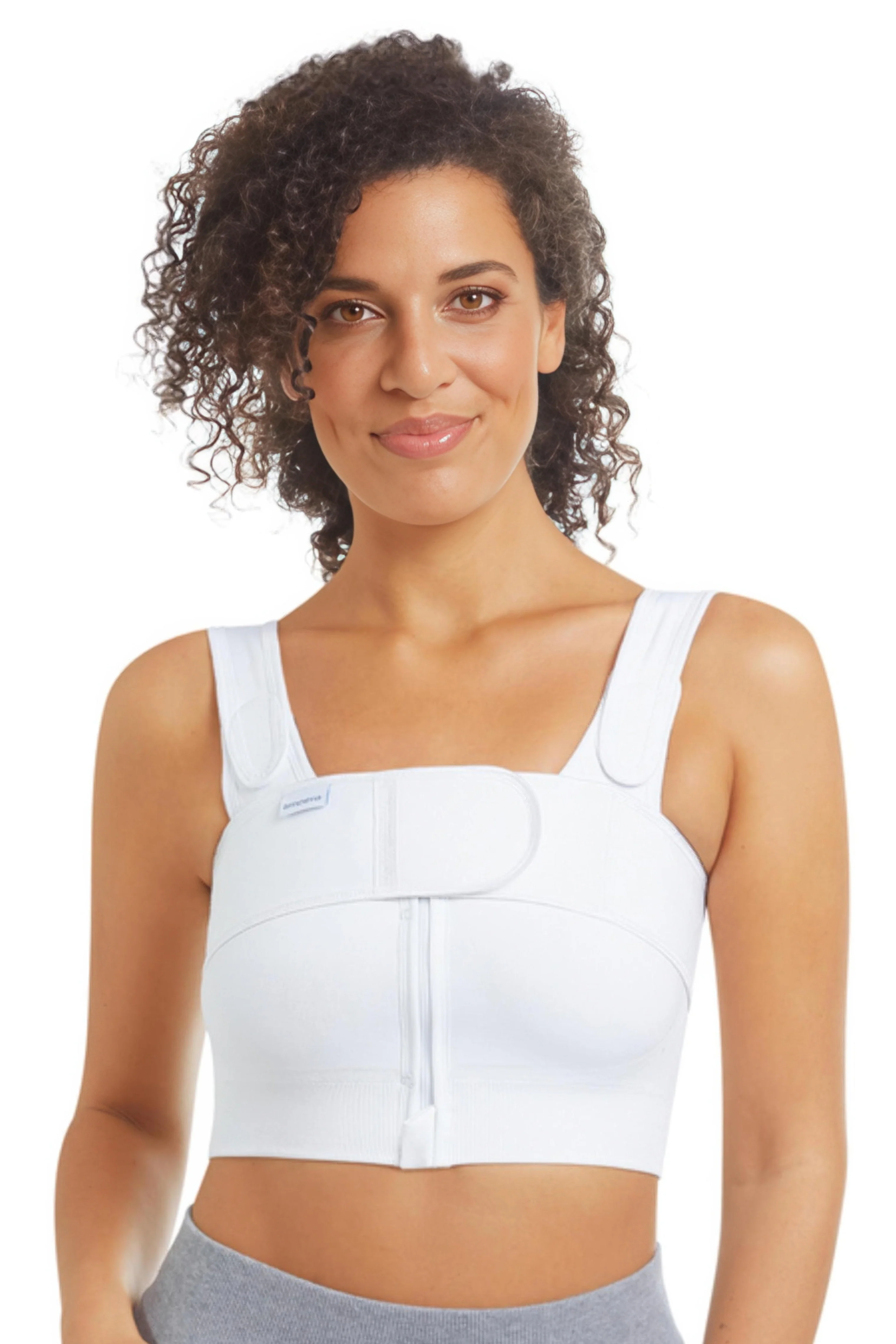 Amoena Pamela Seamless Surgical Mastectomy Bra - White - Image 4