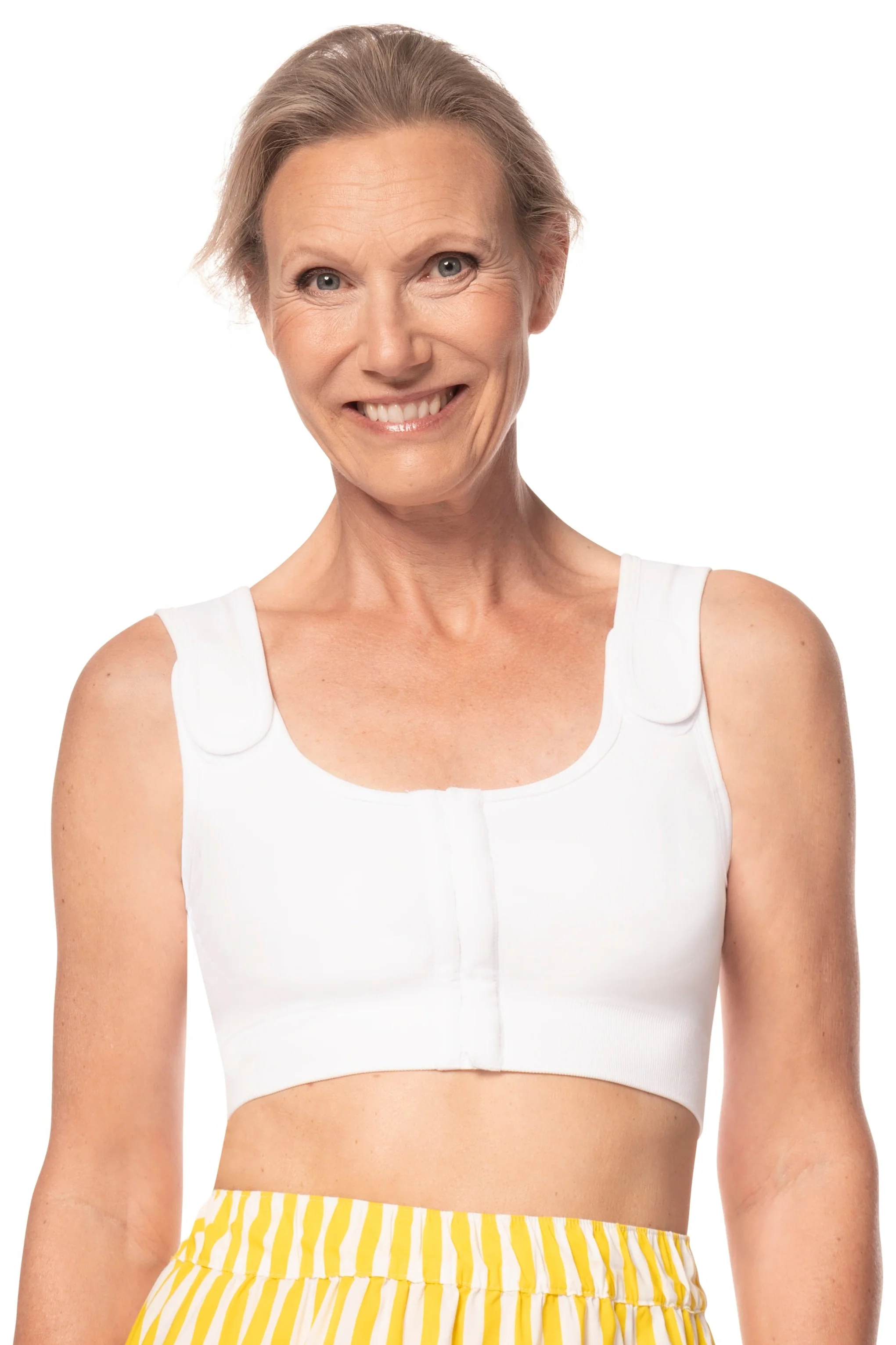Amoena Sina Seamless Surgical Mastectomy Bra - White