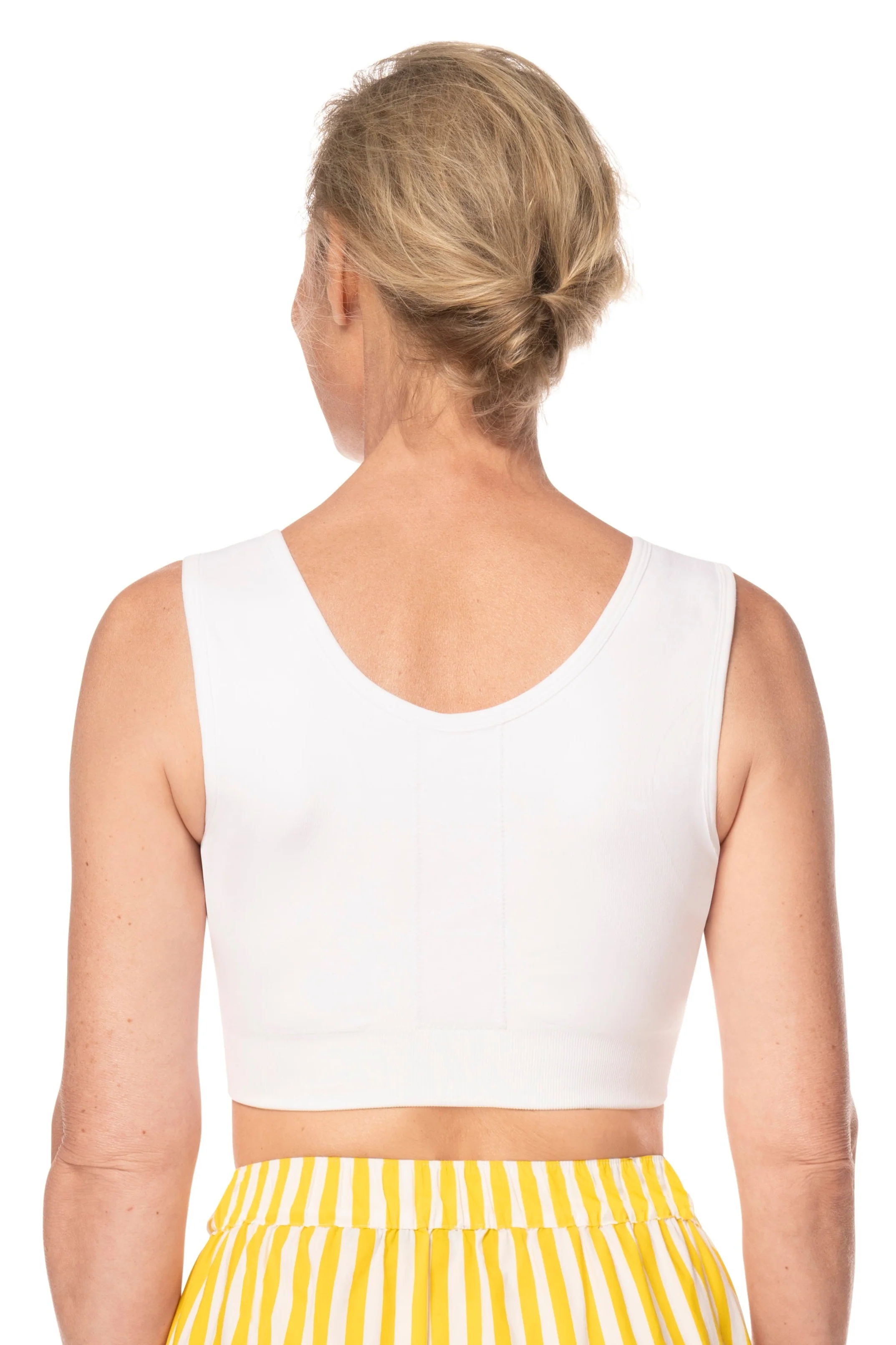 Amoena Sina Seamless Surgical Mastectomy Bra - White - Image 2