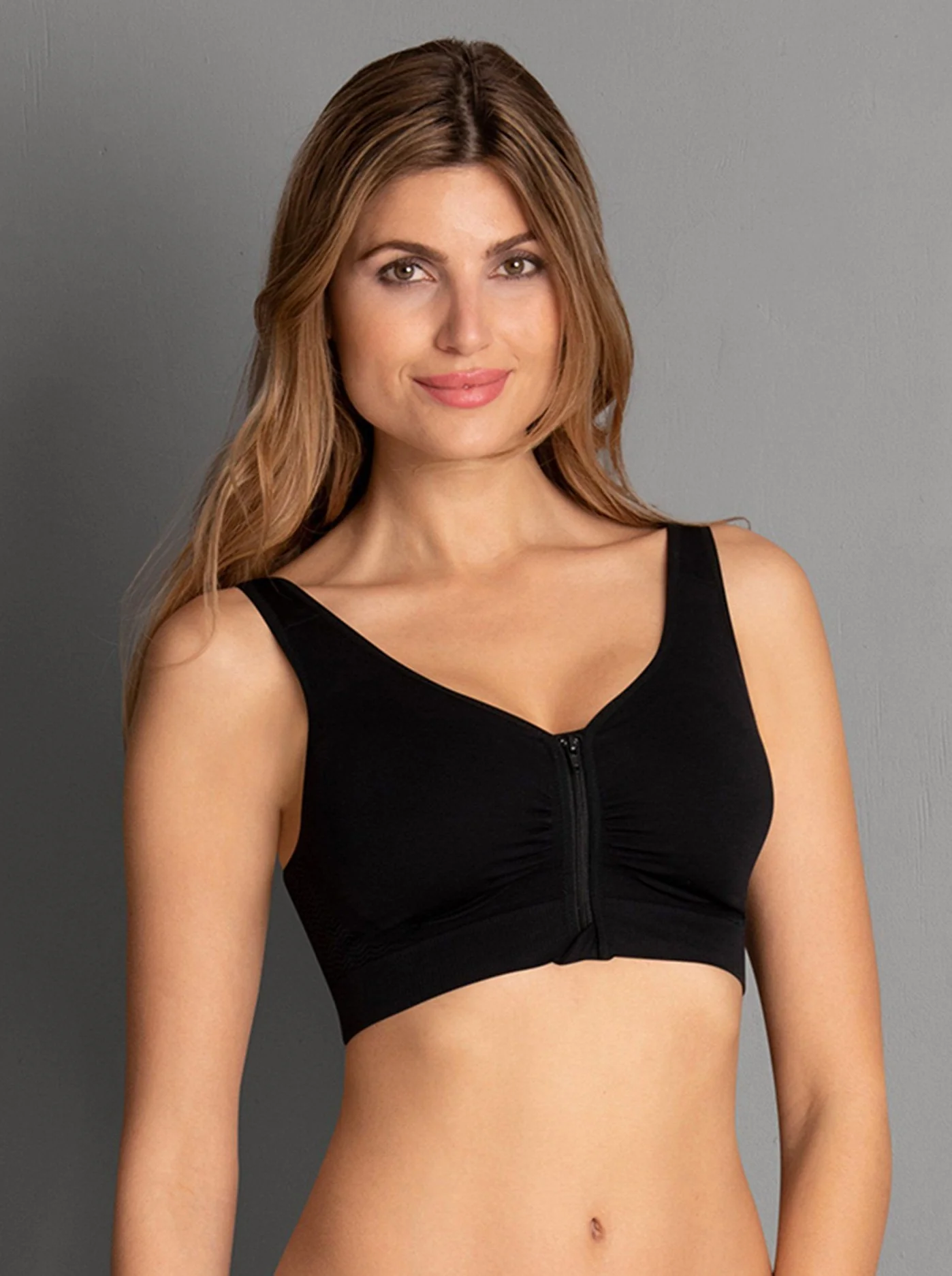 Anita Lynn Front Fastening Mastectomy Bra - Black - Image 3