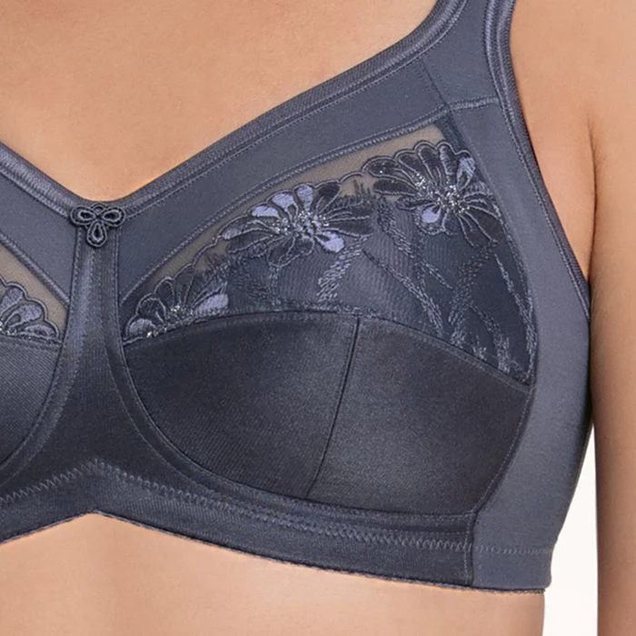 Anita Safina Wire Free Mastectomy Bra - Shadow Blue - Image 2