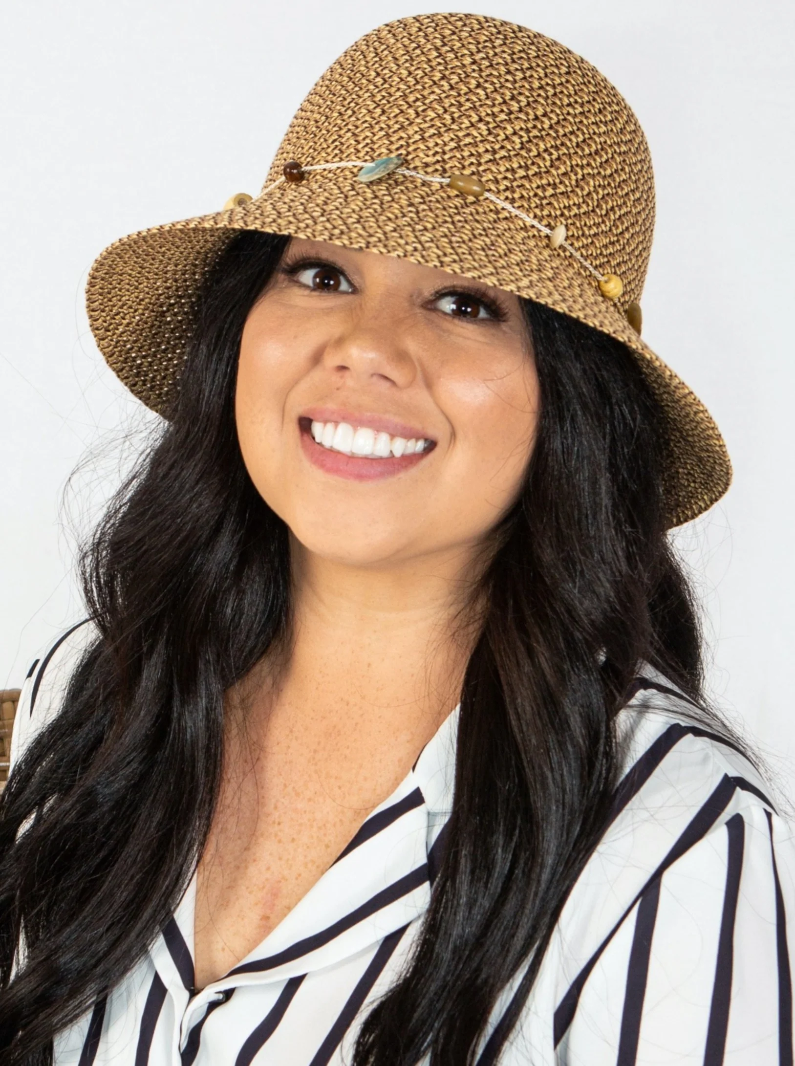 Cancer Council Bohemian Bucket Style Hat - Chocolate Fleck - Image 2
