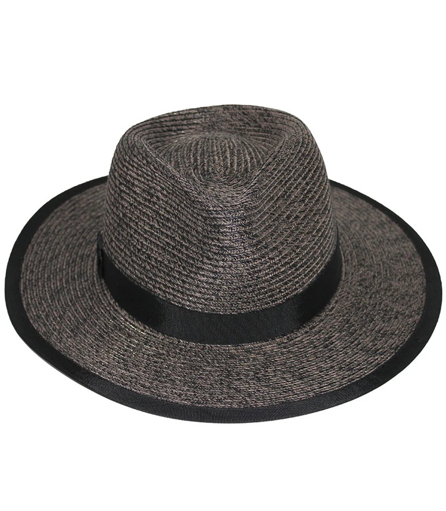 Evoke Eumundi Unisex Fedora - Burnt Clove/Black - Image 3