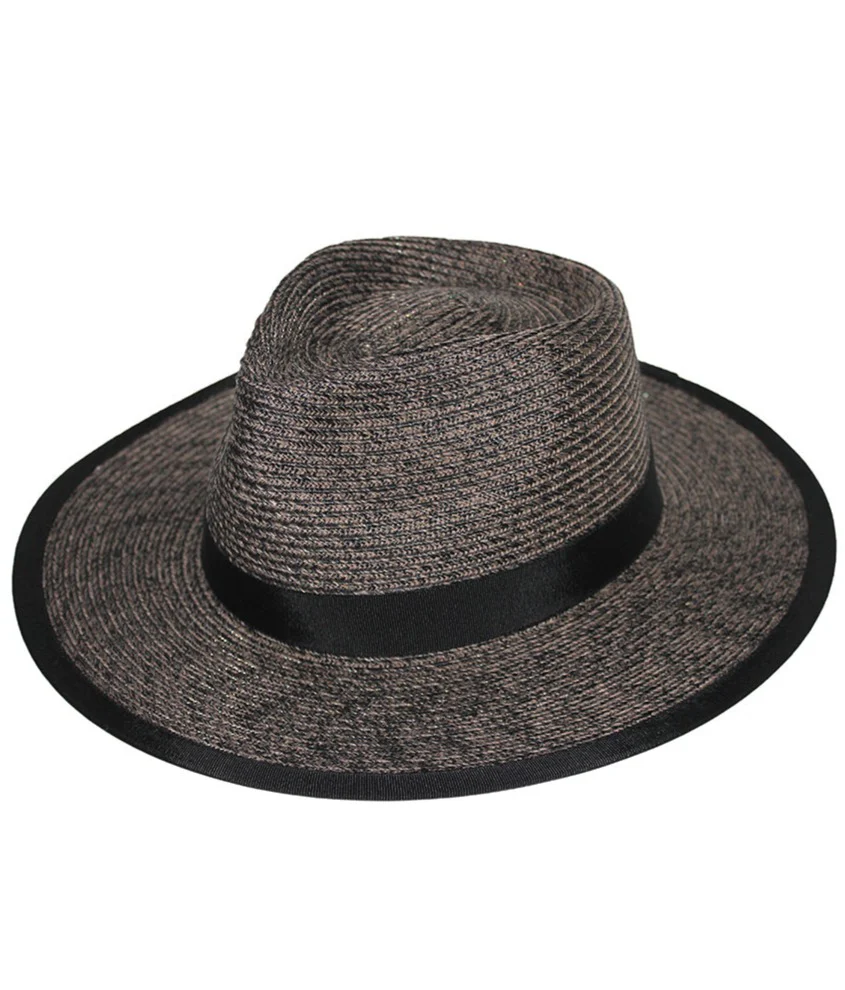 Evoke Eumundi Unisex Fedora - Burnt Clove/Black - Image 4
