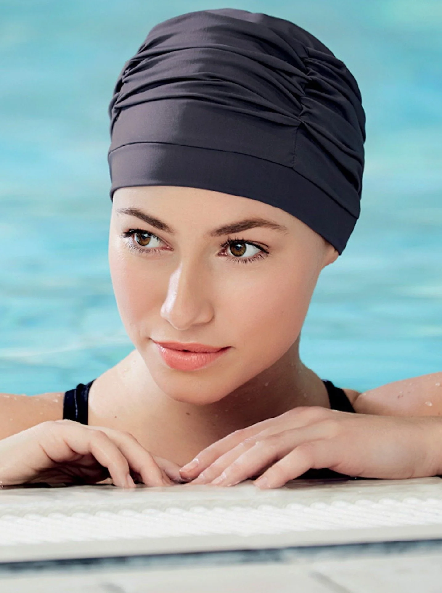 Christine Hydrotherapy Hair Loss Swim Cap - Navy - Image 2