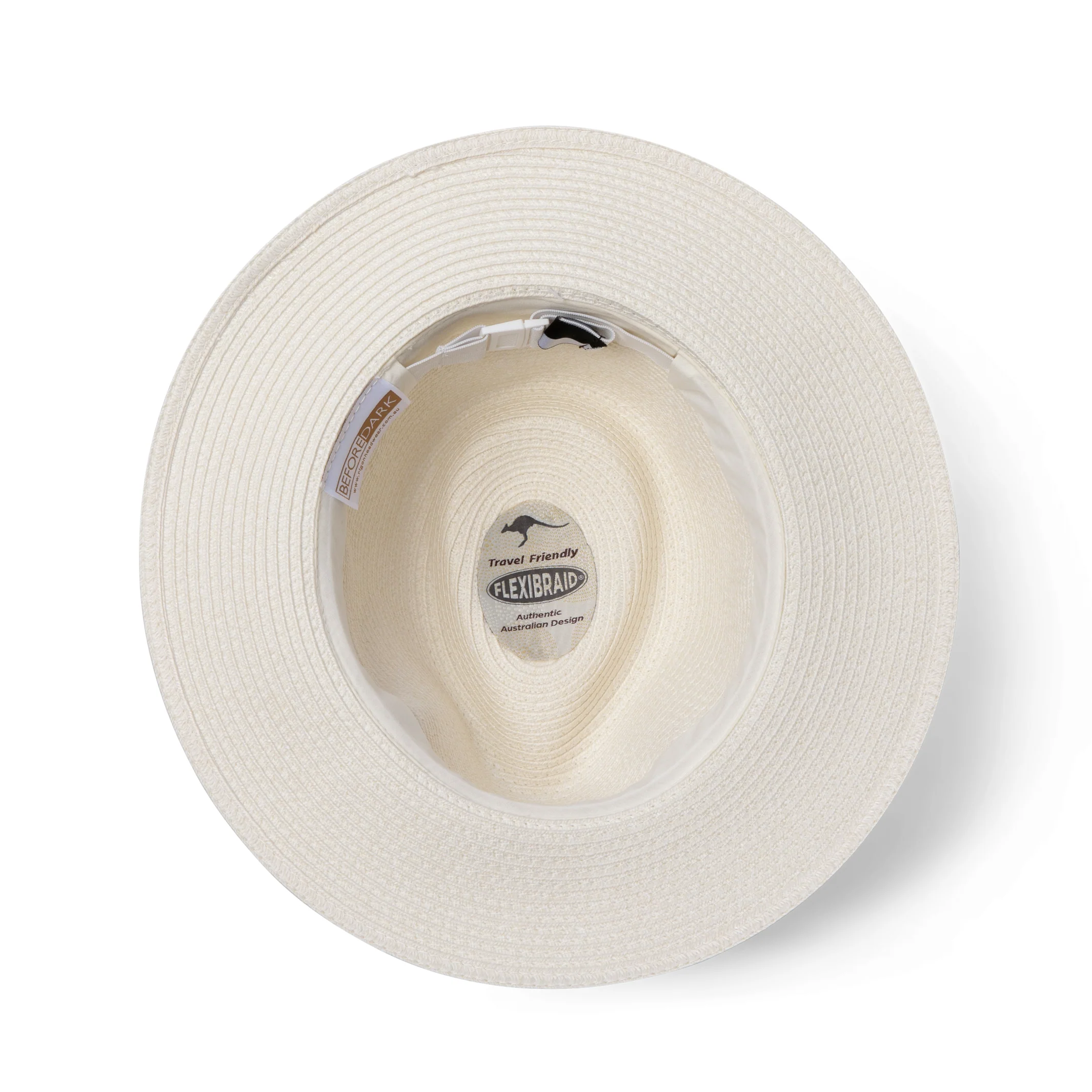 Rigon Pana-Mate Unisex Fedora - Ivory With Black Band - Image 8